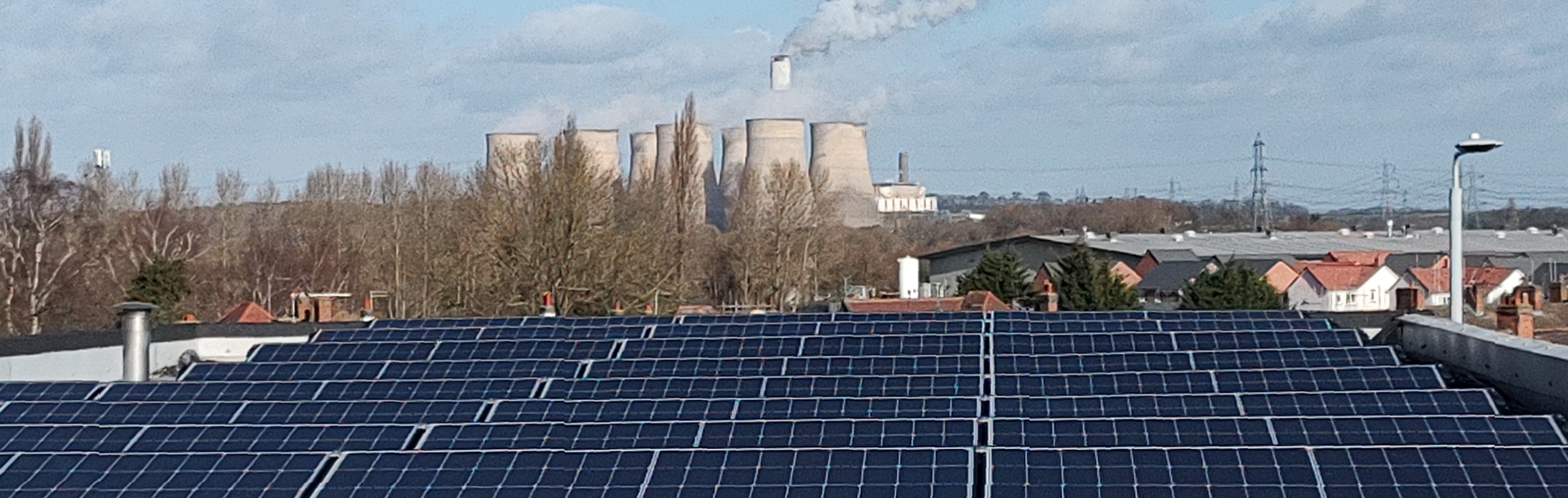 This hotel wanted to save cost and reduce CO2 footprint. A coal powered generating station is in the background of the picture!